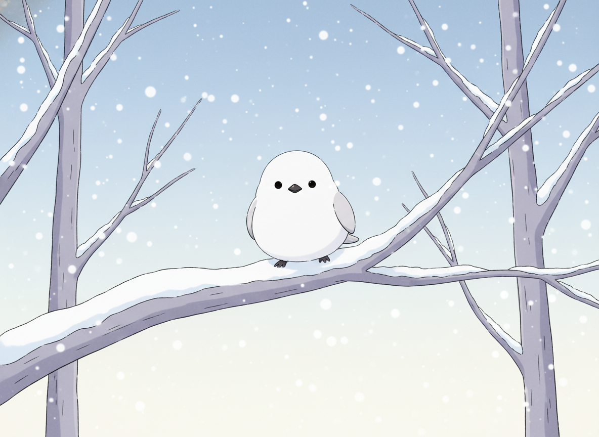 冬のシマエナガの世界 — 雪の妖精、本領発揮